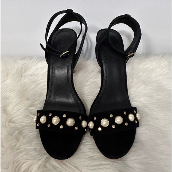 SANDRO NINA PEARLS HEELS (BLACK) SIZE 39 New in box - Picture 6 of 15